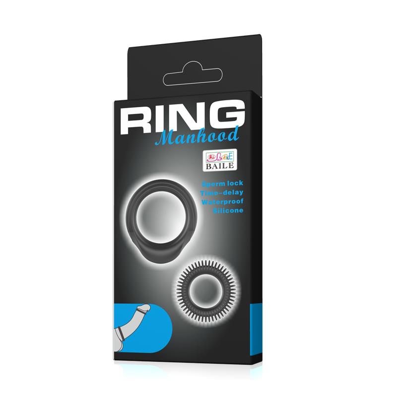 BAILE - MANHOOD SET OF 2 COCK RING