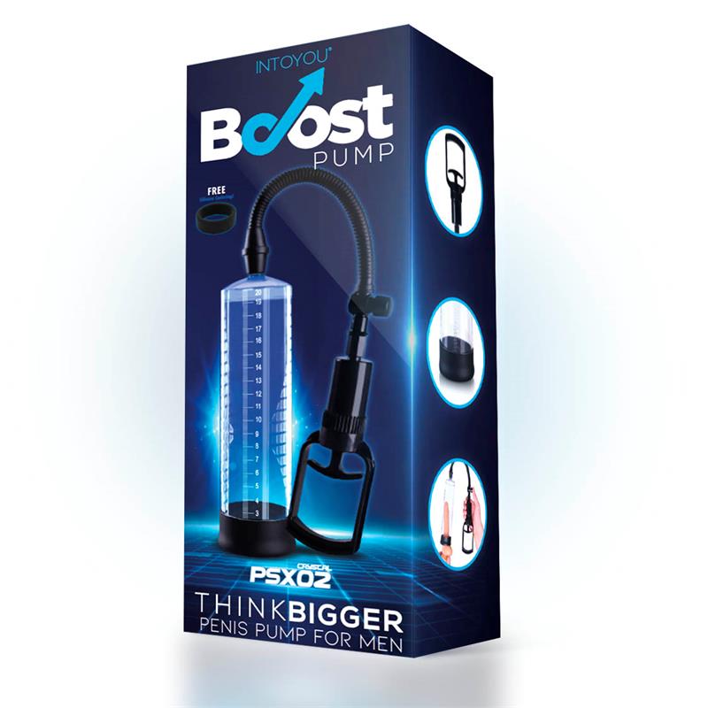 BOOST PUMPS - MANUAL PENIS PUMP PSX02 CRYSTAL