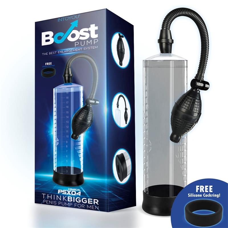BOOST PUMPS - MANUAL PENIS PUMP PSX04 CRYSTAL