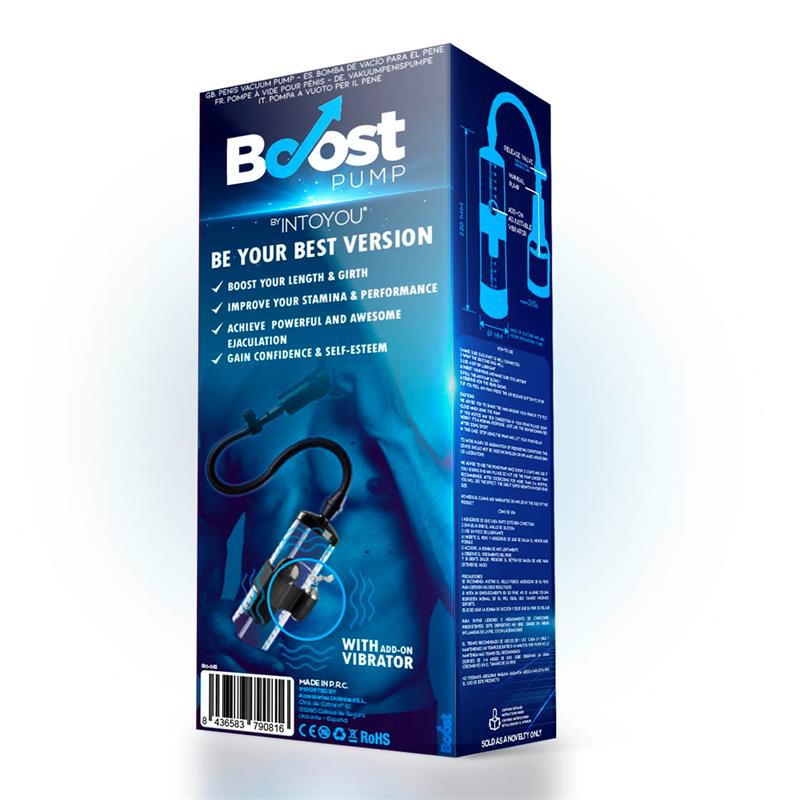BOOST PUMPS - MANUAL PENIS PUMP WITH VIBRATION ATTACHMENT PSX06