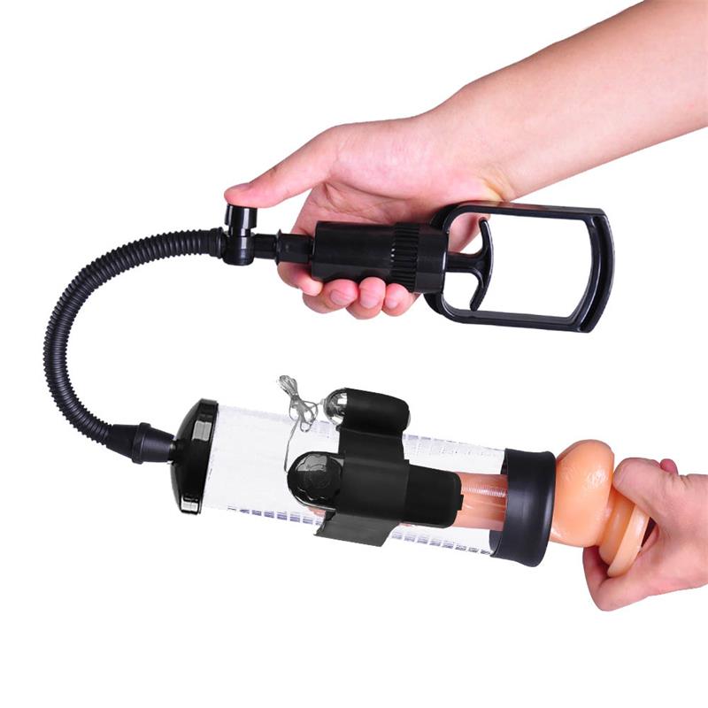 BOOST PUMPS - MANUAL PENIS PUMP WITH VIBRATION ATTACHMENT PSX06