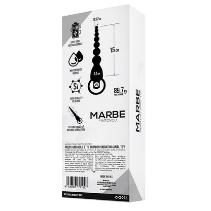 TARDENOCHE - MARBE ANAL CHAIN WITH VIBRATION USB SILICONE