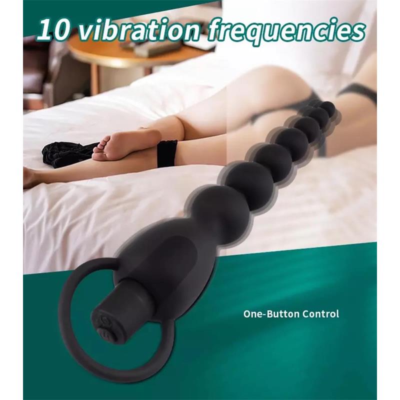 TARDENOCHE - MARBE ANAL CHAIN WITH VIBRATION USB SILICONE