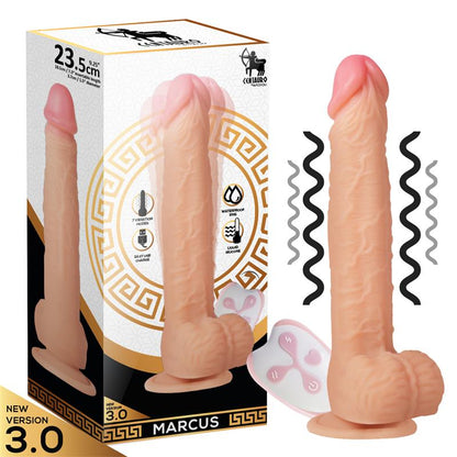 CENTAURO - DILDO VIBRADOR REALISTA MARCUS CON CONTROL REMOTO