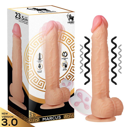 CENTAURO - MARCUS REALISTIC VIBRATING DILDO WITH REMOTE