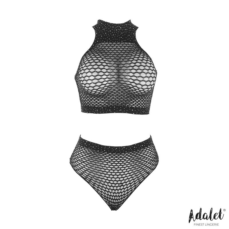 ADALET LINGERIE - MARGA TOP AND PANTIES FISHNET SET