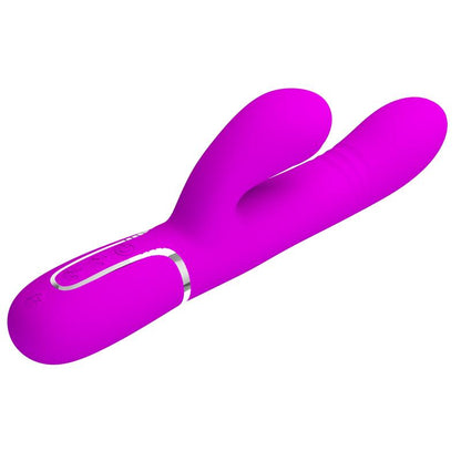 PRETTYLOVE - MARIANA VIBRATOR 4 IN 1 SILICONE FUCHSIA