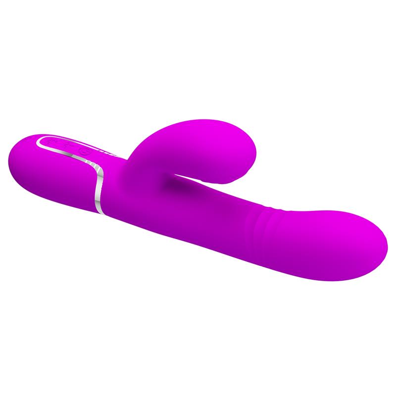 PRETTYLOVE - MARIANA VIBRATOR 4 IN 1 SILICONE FUCHSIA