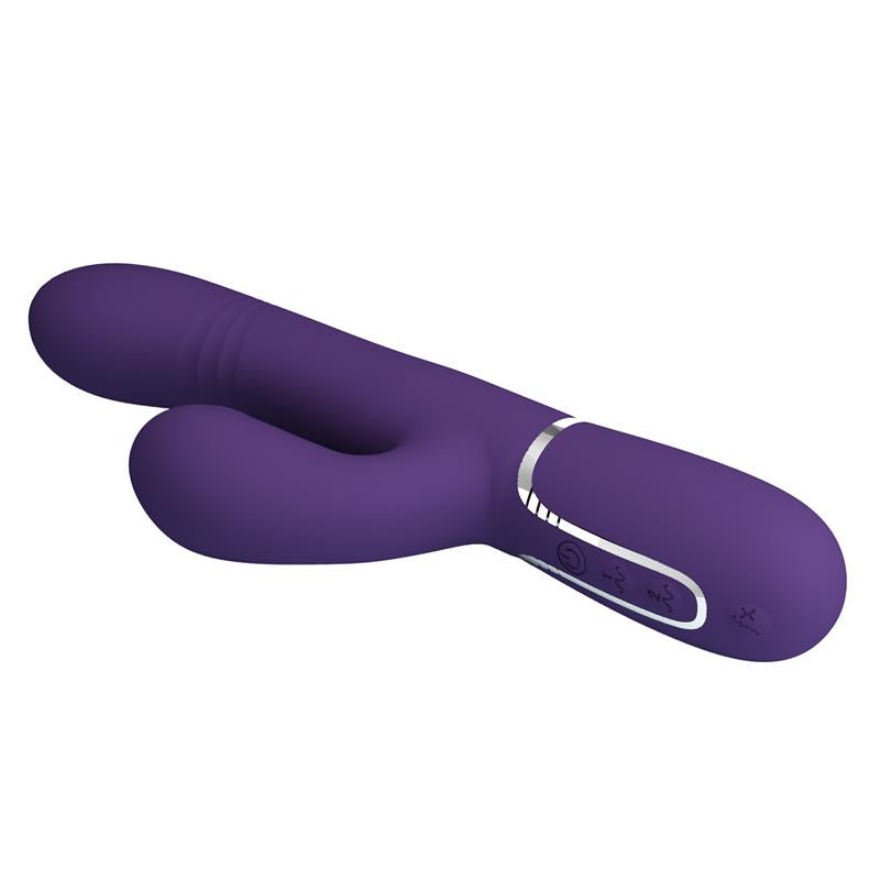 PRETTYLOVE - MARIANA VIBRATOR 4 IN 1 SILICONE PURPLE