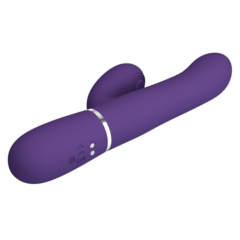 PRETTYLOVE - MARIANA VIBRATOR 4 IN 1 SILICONE PURPLE
