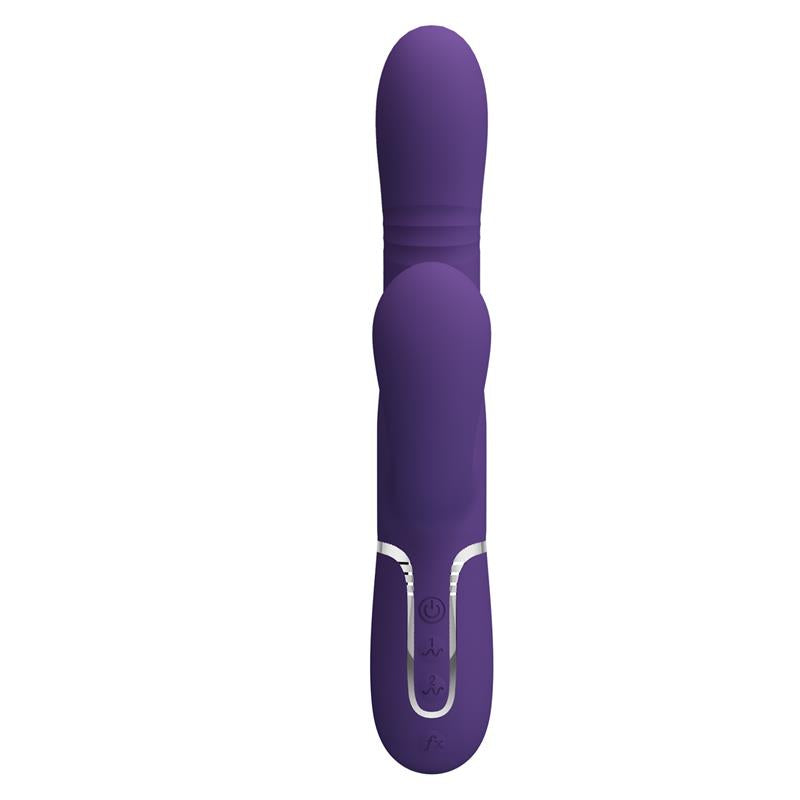 PRETTYLOVE - MARIANA VIBRATOR 4 IN 1 SILICONE PURPLE