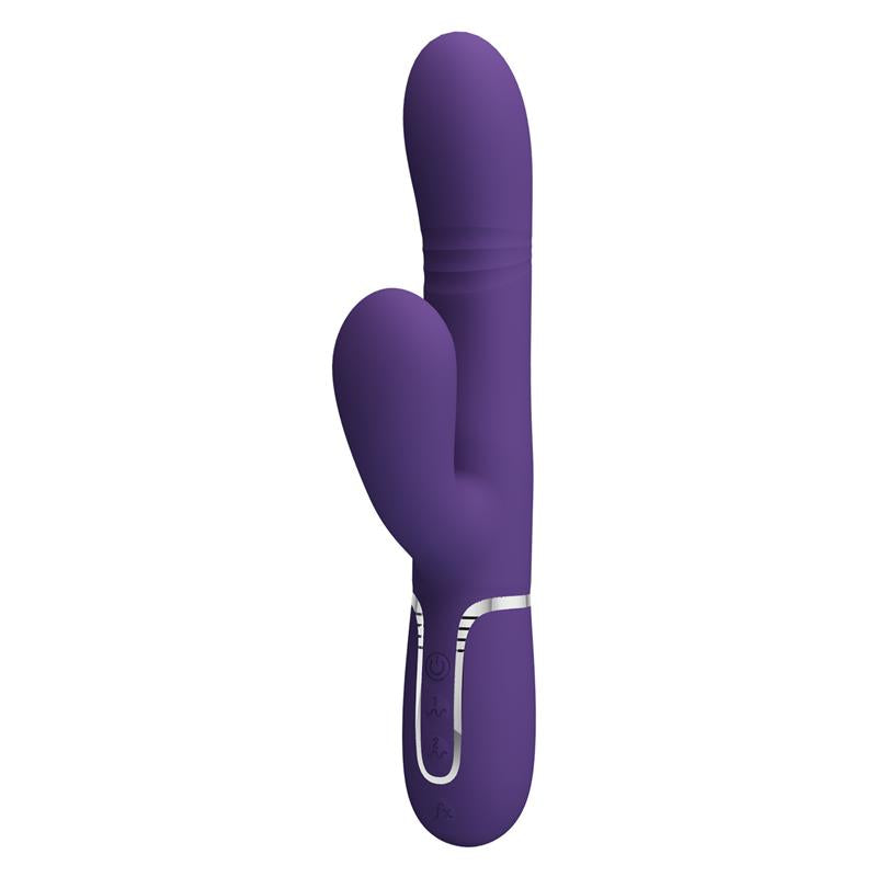 PRETTYLOVE - MARIANA VIBRATOR 4 IN 1 SILICONE PURPLE