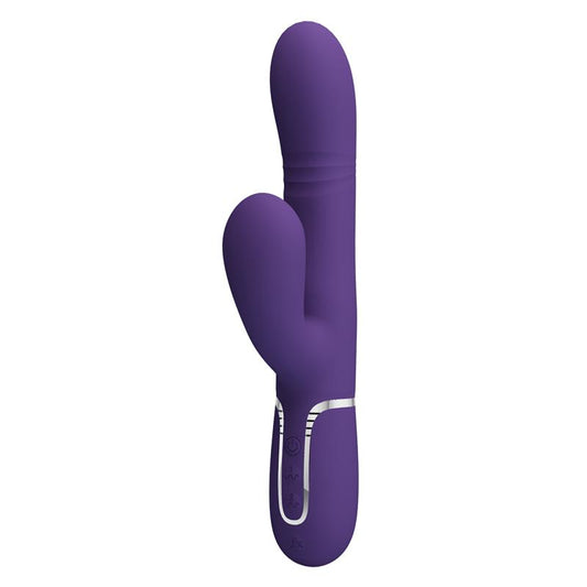 PRETTYLOVE - MARIANA VIBRATOR 4 IN 1 SILICONE PURPLE