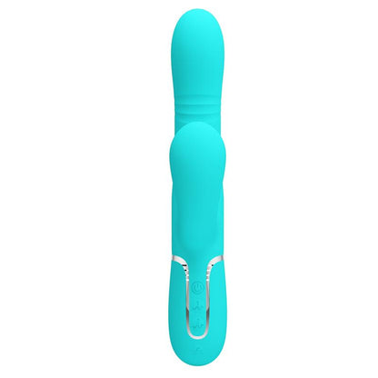 PRETTYLOVE - MARIANA VIBRATOR 4 IN 1 SILICONE TURQUOISE