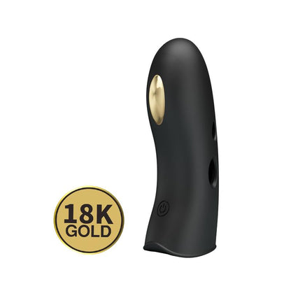 PRETTYLOVE - MARICO FINGER SLEEVE WITH ELECTROSTIMULATION AND VIBRATION GOLD 18K
