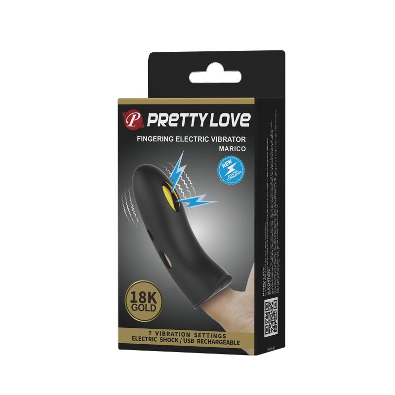 PRETTYLOVE - MARICO FINGER SLEEVE WITH ELECTROSTIMULATION AND VIBRATION GOLD 18K