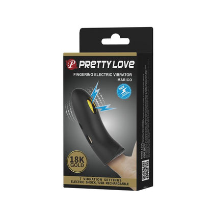 PRETTYLOVE - MARICO FINGER SLEEVE WITH ELECTROSTIMULATION AND VIBRATION GOLD 18K