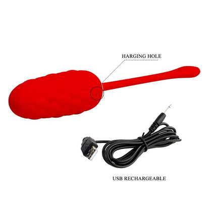 PRETTYLOVE - MARINA VIBRATING EGG RED