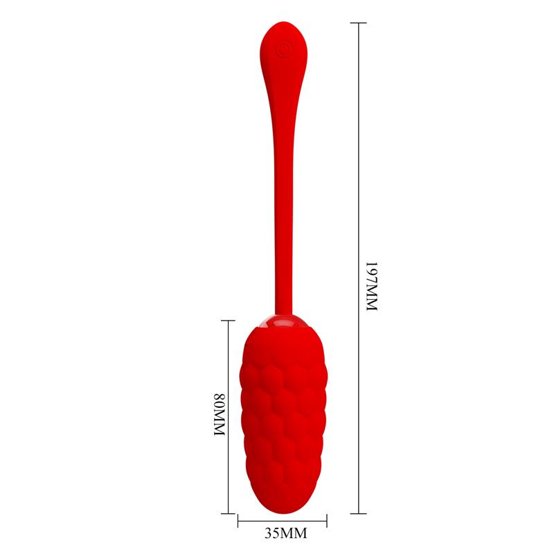 PRETTYLOVE - MARINA VIBRATING EGG RED