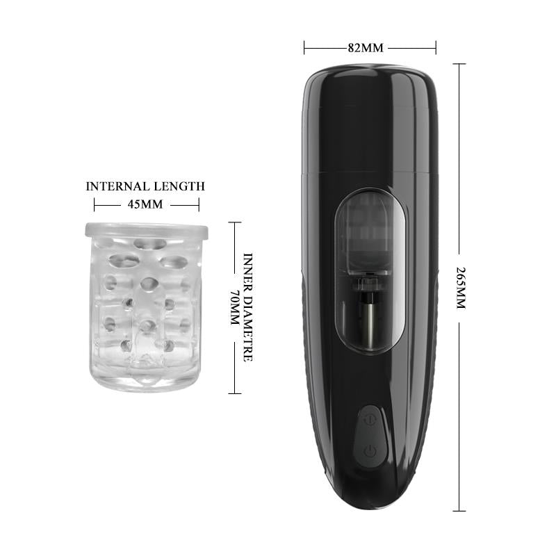 PRETTYLOVE - MARLOS AUTOMATIC MASTURBATOR WITH VIBRATION AND USB MOVEMENT