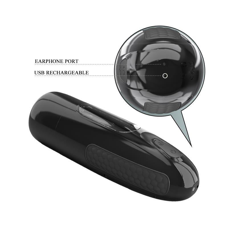 PRETTYLOVE - MARLOS AUTOMATIC MASTURBATOR WITH VIBRATION AND USB MOVEMENT