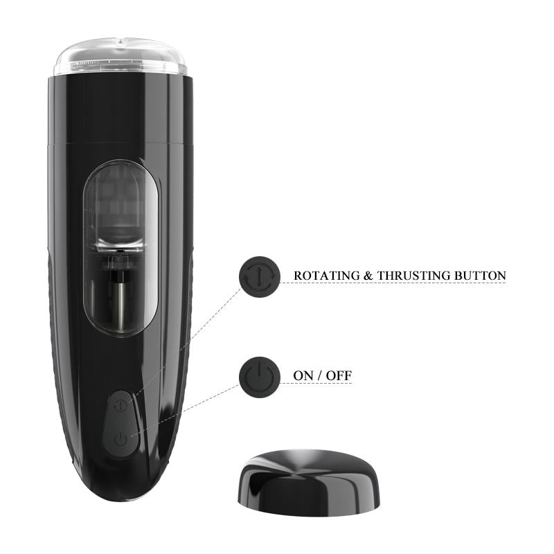 PRETTYLOVE - MARLOS AUTOMATIC MASTURBATOR WITH VIBRATION AND USB MOVEMENT