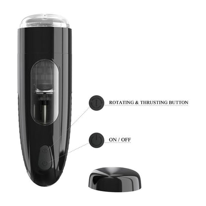 PRETTYLOVE - MARLOS AUTOMATIC MASTURBATOR WITH VIBRATION AND USB MOVEMENT