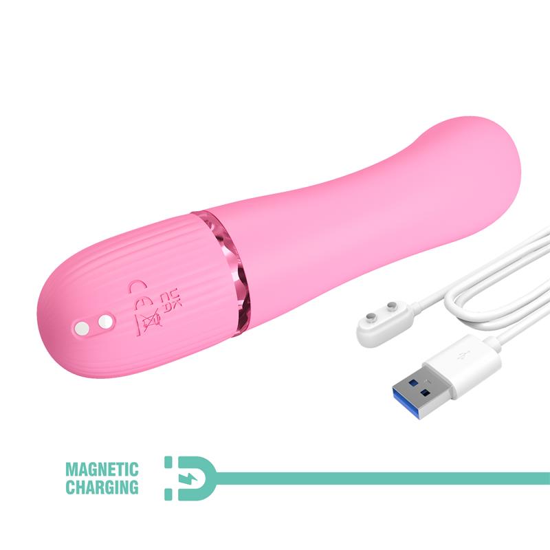 PRETTYLOVE - MARSKI VIBRATOR WITH RABBIT G SPOT PINK
