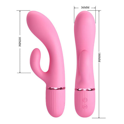 PRETTYLOVE - MARSKI VIBRATOR WITH RABBIT G SPOT PINK