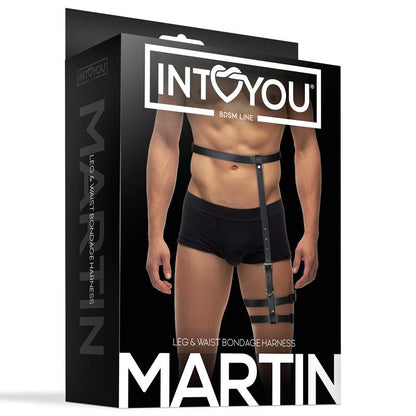 LIGNE BDSM INTOYOU - HARNAIS DE CONTENTION MARTIN POUR JAMBES ET TAILLE