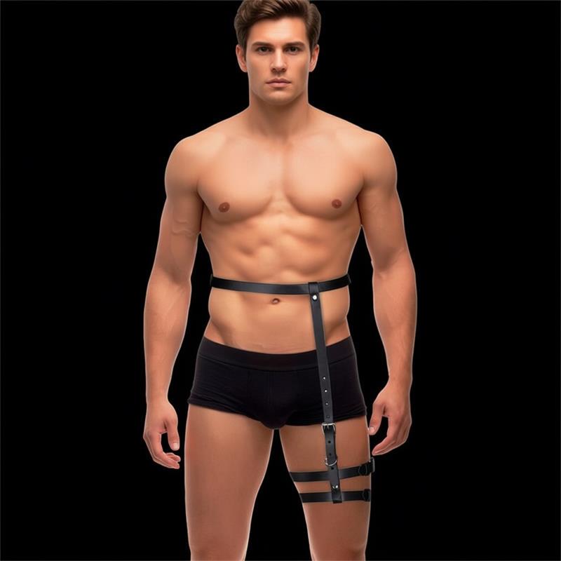 LIGNE BDSM INTOYOU - HARNAIS DE CONTENTION MARTIN POUR JAMBES ET TAILLE