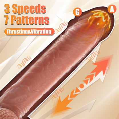 XISE - MARVIN DILDO WITH THRUSTING AND VIBRATIION 8.07