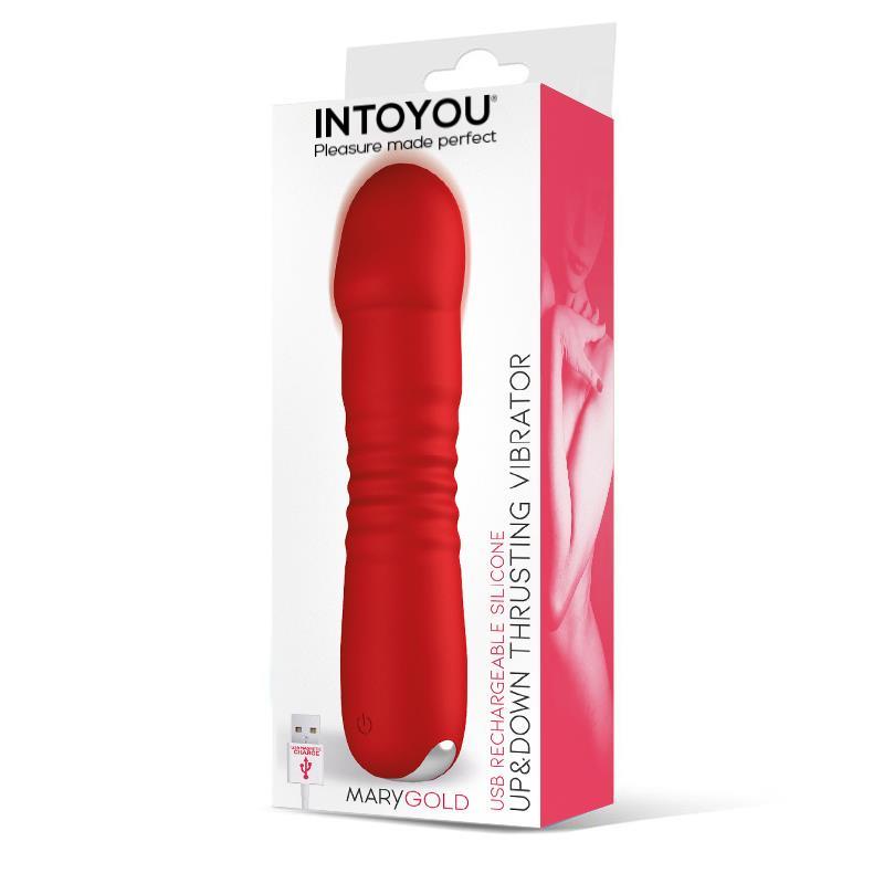 INTOYOU - MARYGOLD STIMULATOR WITH THRUSTING UP & DOWN MOVEMENT USB SILICONE