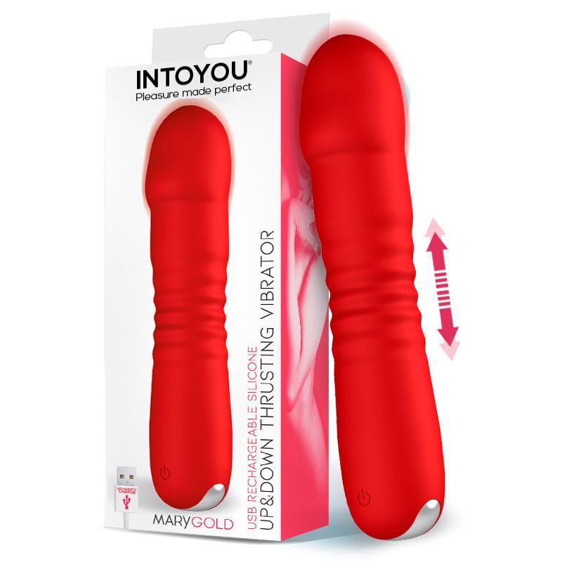 INTOYOU - MARYGOLD STIMULATOR WITH THRUSTING UP & DOWN MOVEMENT USB SILICONE