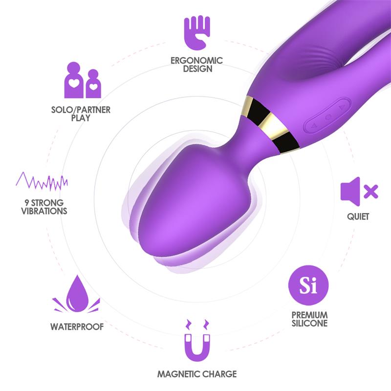 URBAN SKY - MASAGER AND VIBRATOR PURPLE
