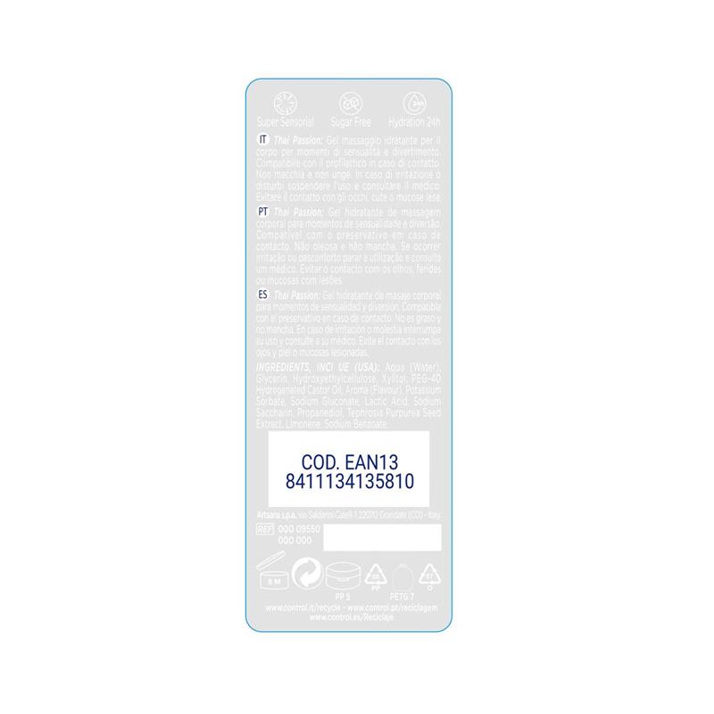 CONTROL - MASSAGE GEL THAI PASSION 200 ML