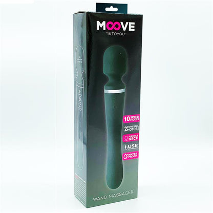 MOOVE - MASSAGE WAND WITH 2 MOTORS SILICONE BLACK