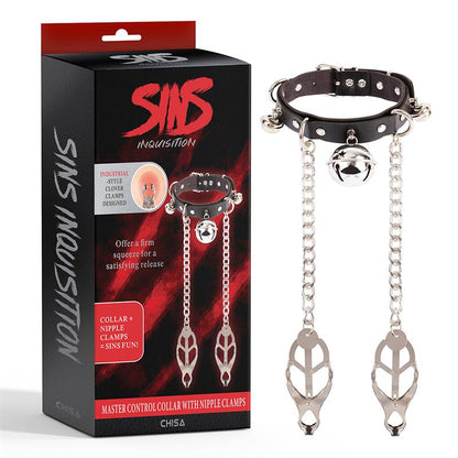 CHISA - MASTER CONTROL COLLAR WITH NIPPLE CLAMPS
