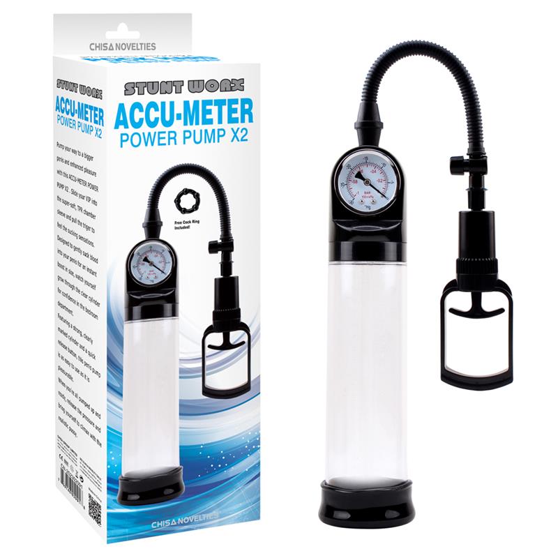 CHISA - MASTURBATOR ACCU-METER POWER PUMP X2