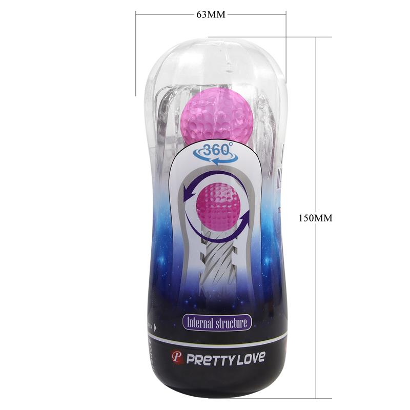PRETTYLOVE - MASTURBATOR CUP WITH MAGIC BALL