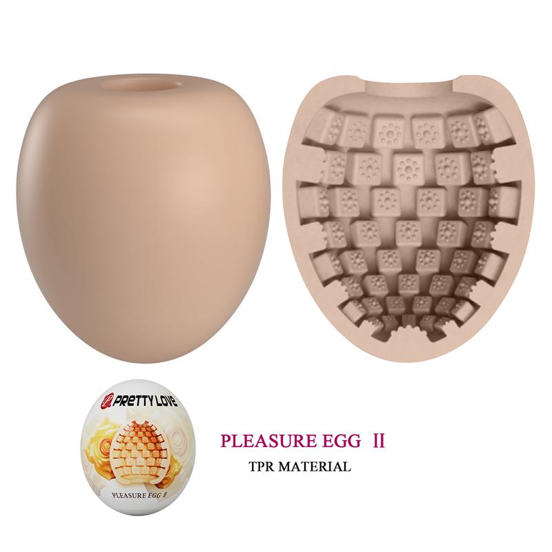 PRETTYLOVE - MASTURBATOR EGG PLEASURE EGG II ORANGE