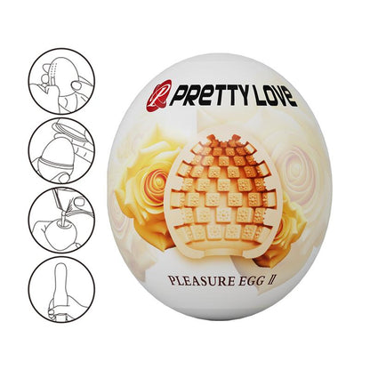 PRETTYLOVE - MASTURBATOR EGG PLEASURE EGG II ORANGE