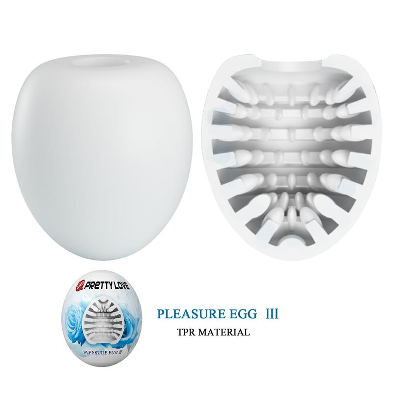 PRETTYLOVE - MASTURBATOR EGG PLEASURE EGG III WHITE