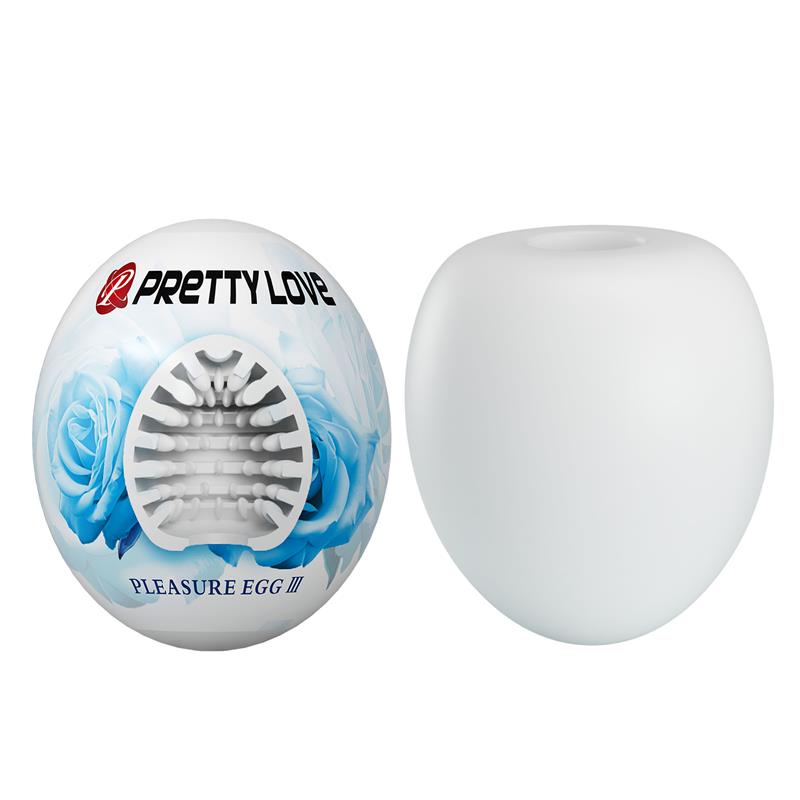 PRETTYLOVE - MASTURBATOR EGG PLEASURE EGG III WHITE