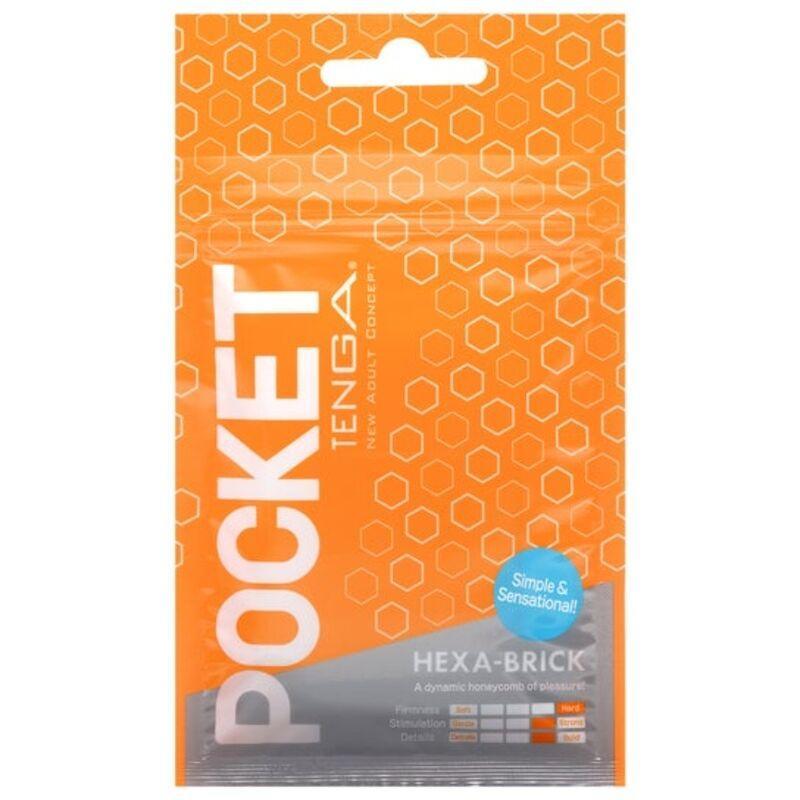 TENGA - MASTURBATOR POCKET HEXA-BRICK