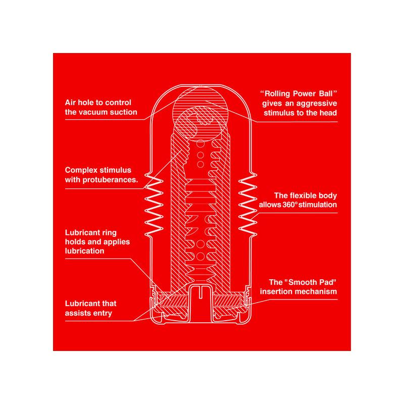 TENGA - MASTURBATOR ROLLING HEAD