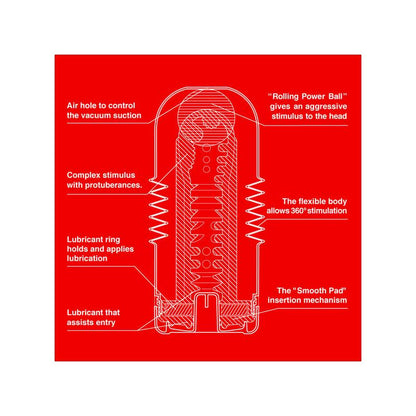 TENGA - MASTURBATOR ROLLING HEAD