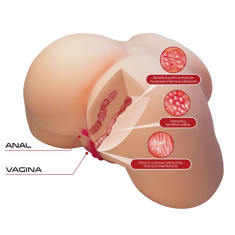 CRAZY BULL - MASTURBATOR VAGINA AND ASS 5.5KG
