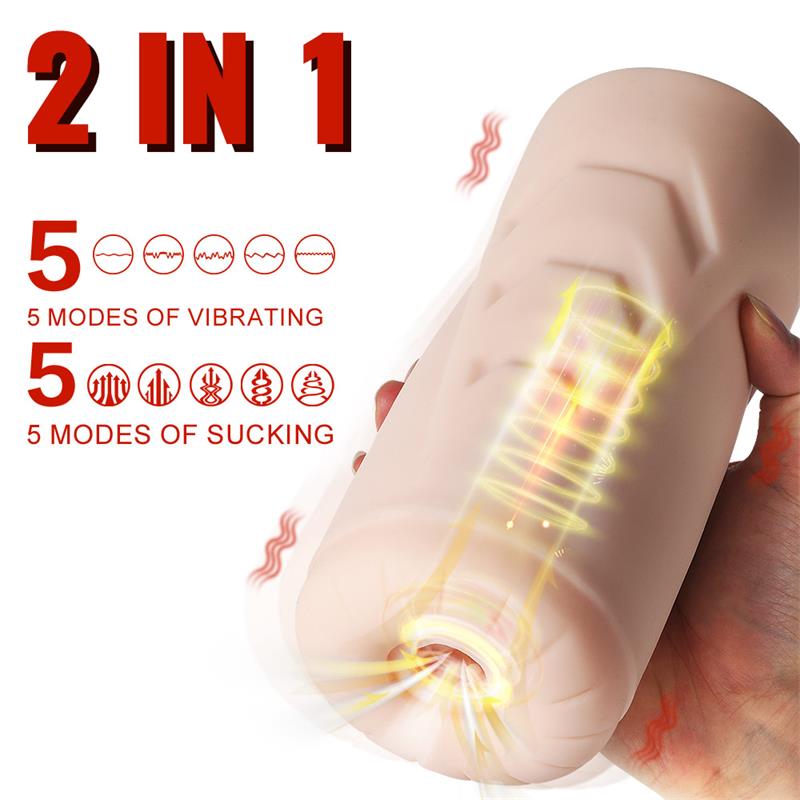 XISE - MASTURBATOR WITH SUCKING EFECT AND VIBRATION SUCTROKER V10.0 I