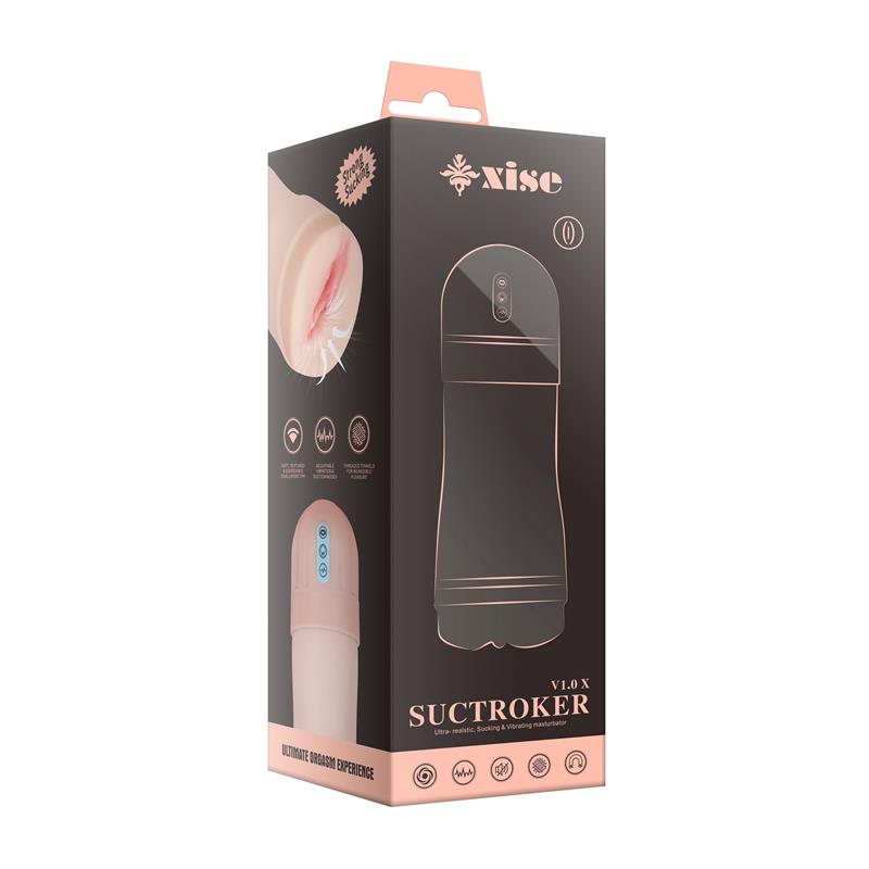 XISE - MASTURBATOR WITH VIBRATION AND SUCKING EFECT SUCTROKER V1.0 X